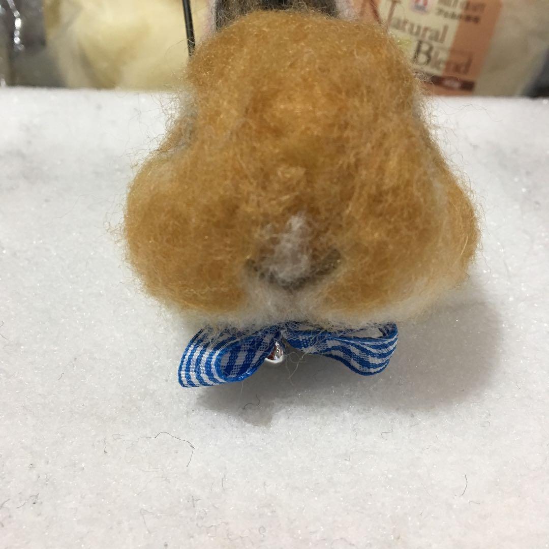 けろ様 うさぎさん 羊毛フェルトストラップ