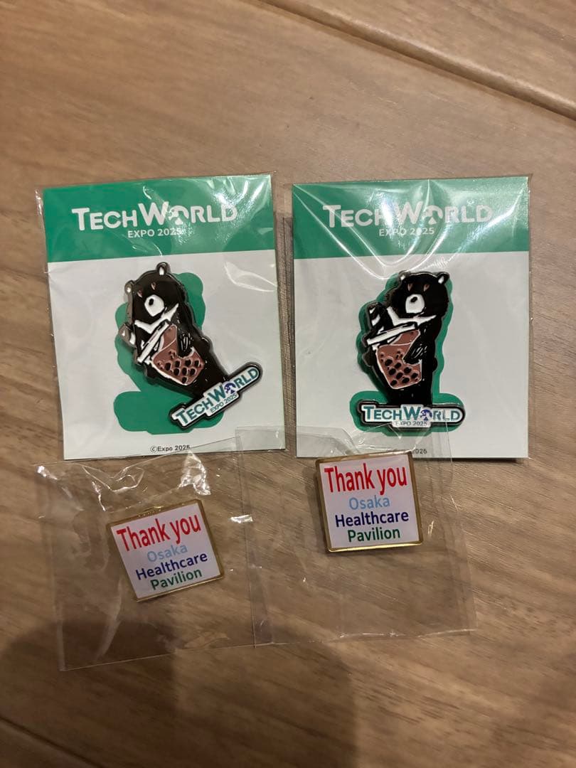 TECH WORLD ヘルスケア　EXPO 2025ピンバッジ セット