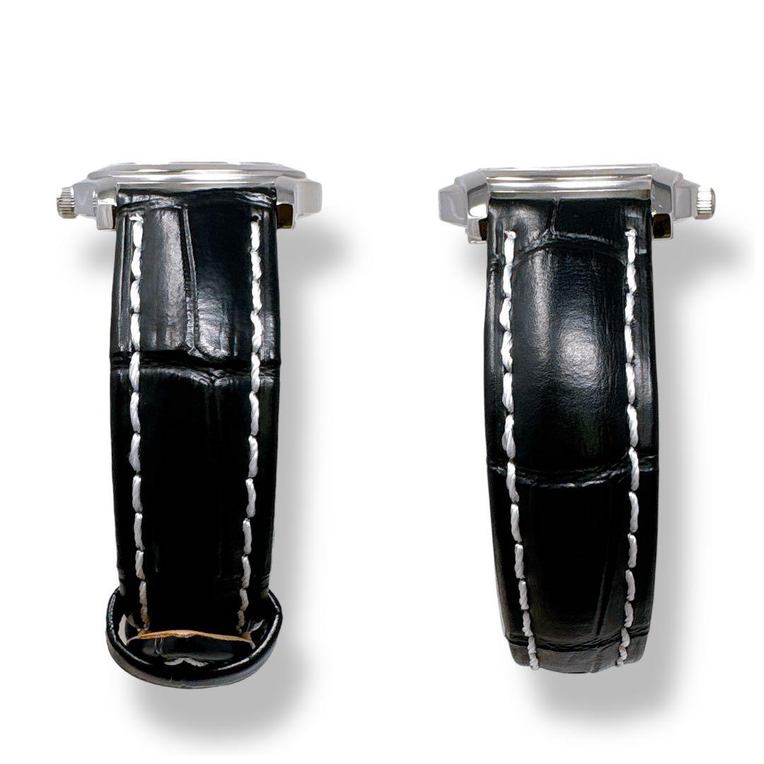 グッチ 5500L 革ベルト レザー クォーツ シルバー レディース 時計 美品