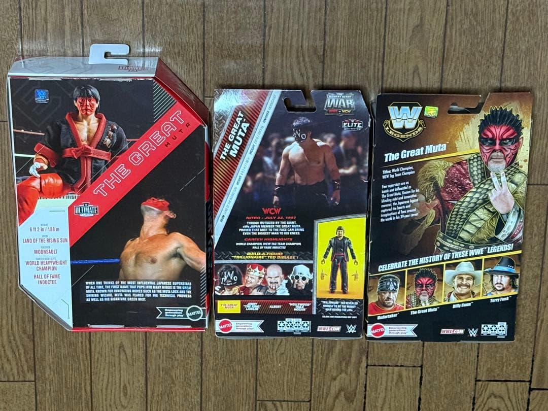 貴重 WWE グレートムタ フィギュア セット 武藤敬司 新日本プロレス グッズ