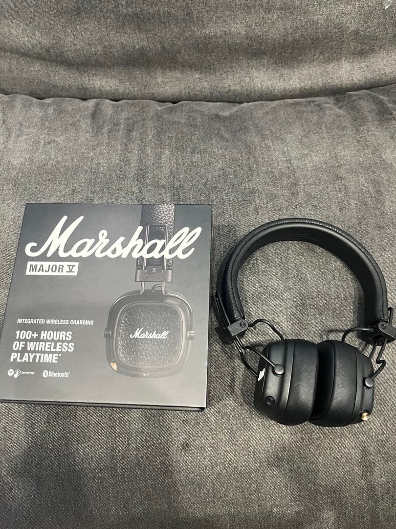 Marshall ワイヤレスオンイヤーヘッドホン Major V ブラック