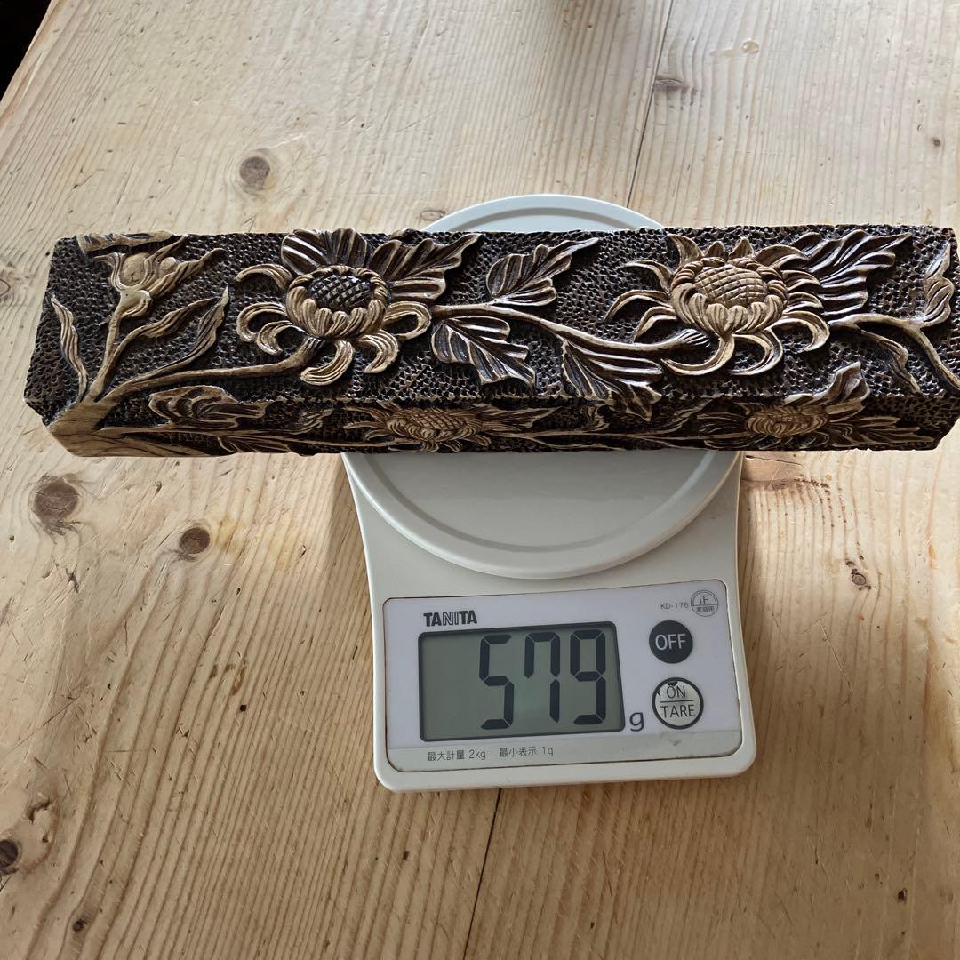 アンティーク手彫り　石の箱　宝石箱