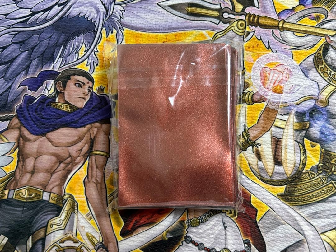 遊戯王　初期ロゴスリーブ　メタリックレッド　デラックスセット