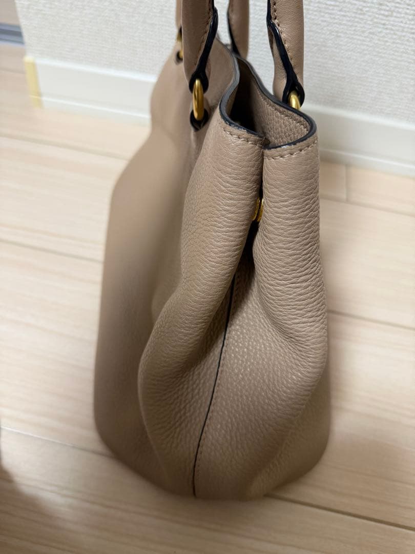 PRADA プラダ ハンドバッグ 2WAYベージュ 正規品 型崩れあり 美品