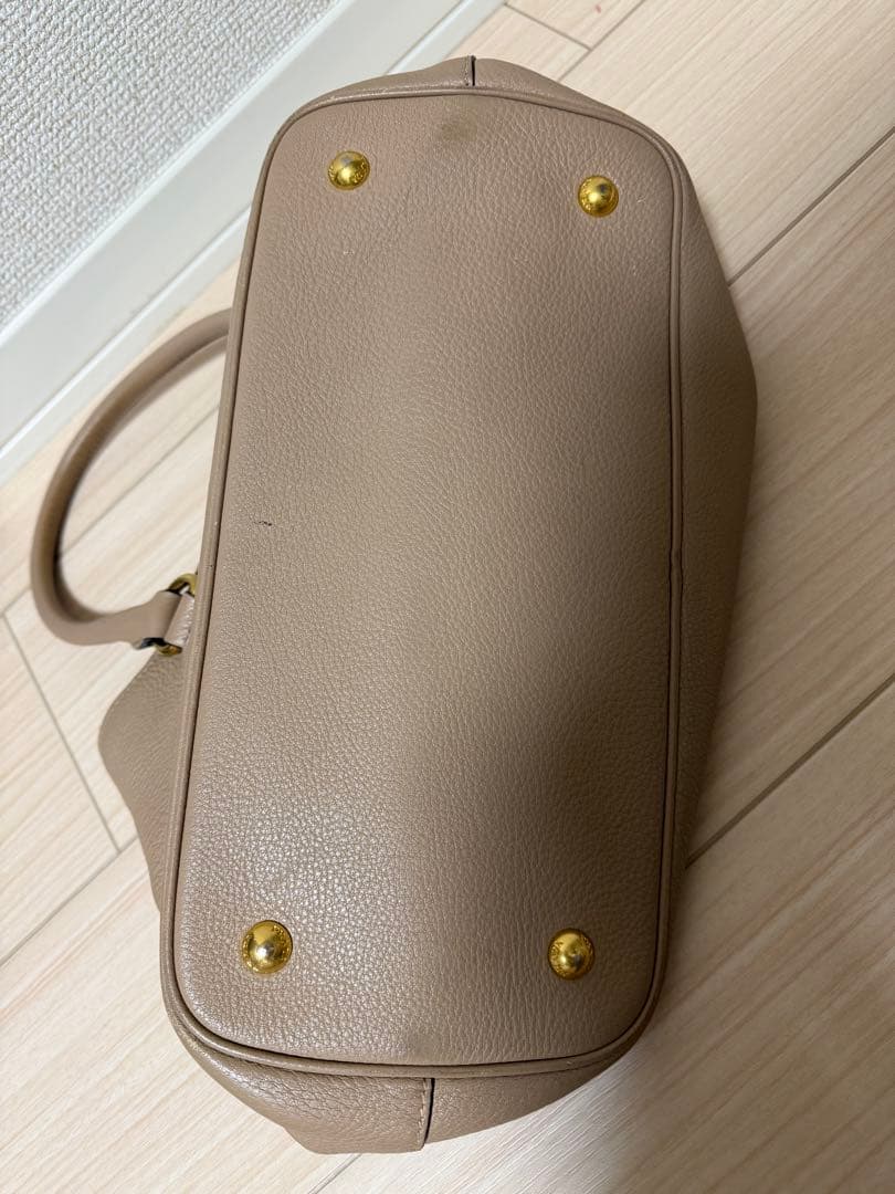 PRADA プラダ ハンドバッグ 2WAYベージュ 正規品 型崩れあり 美品
