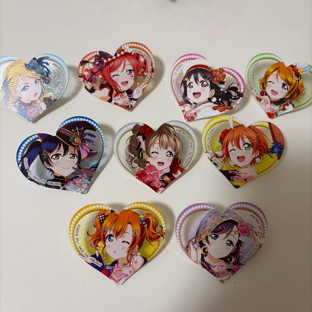 ラブライブ　ラメアクリルバッジコレクション　μ's
