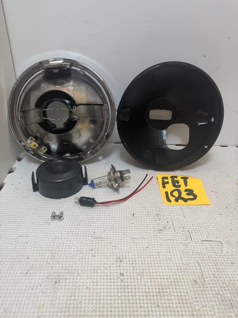 程度良好/当時物FET極東凹みレンズヘッドライト/検索シビエCIBIEマーシャル