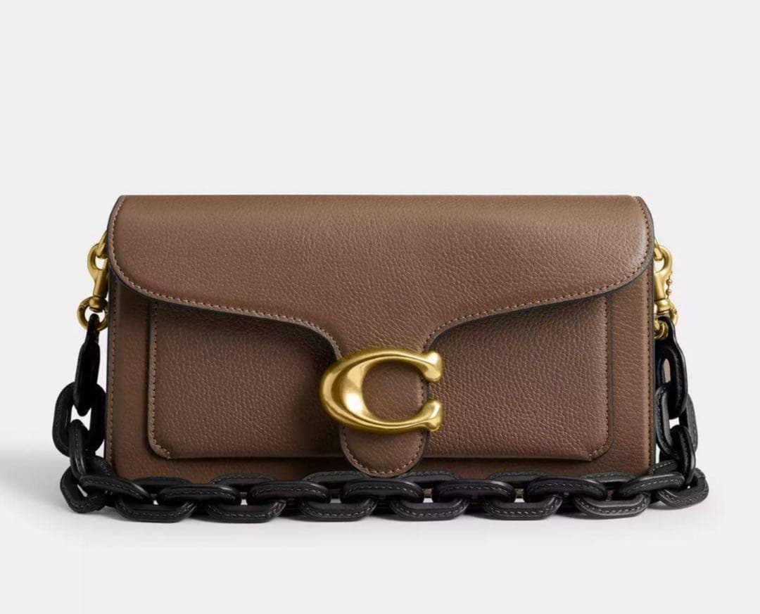 COACH　コーチ　レザー カバード ショート チェーン