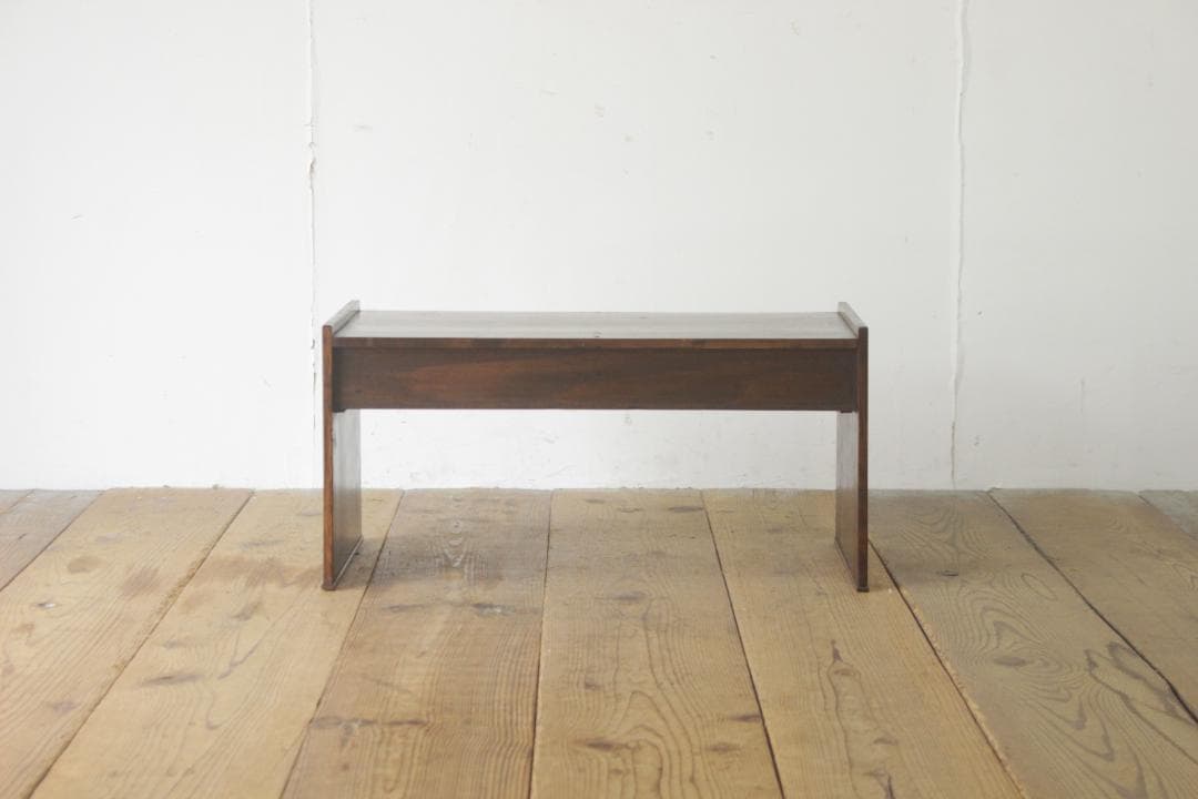 レトロ 文机 ローテーブル 座卓 無垢材 引き出し 抽斗 2杯 花台 展示台