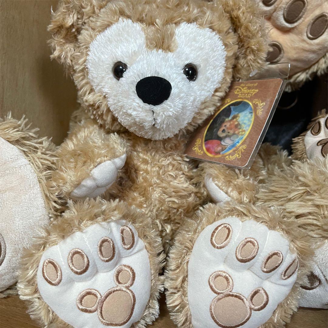 WDW ランドタグ クリーム ダッフィー ビーズ ぬいぐるみ