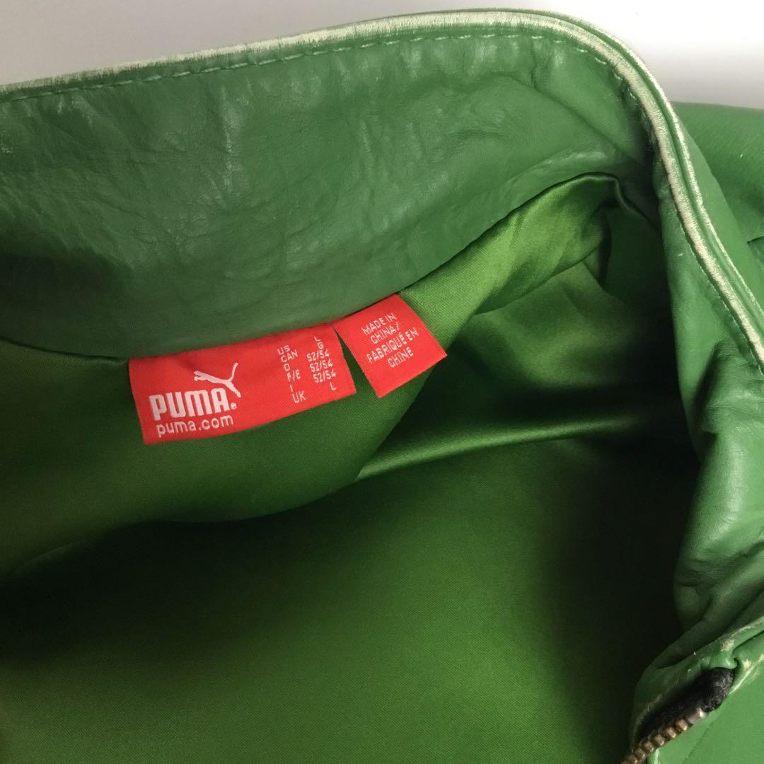 希少 PUMA レザー シングル ライダース モーター ジャケット