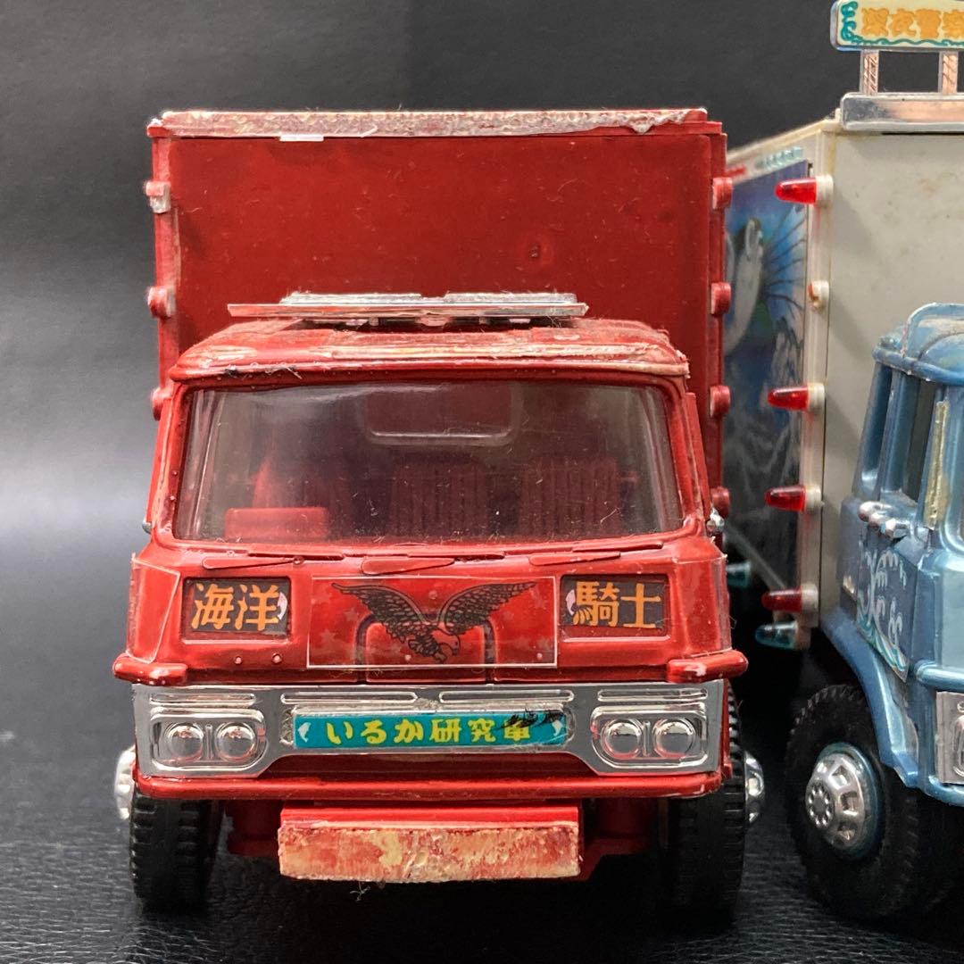 トラック野郎 突撃一番星/熱風5000キロプラモデル2台セットジャンク