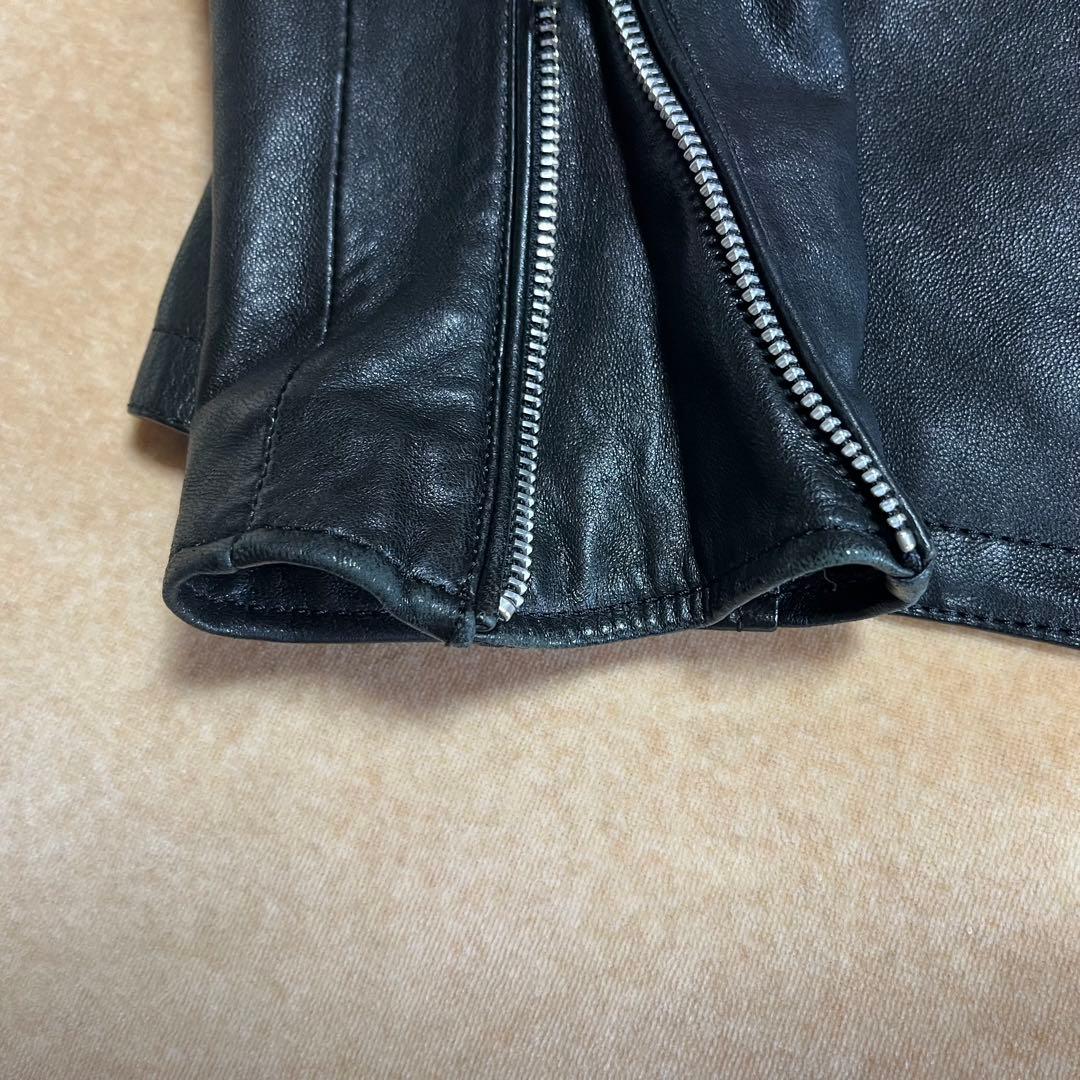 BEAUTY&YOUTH シングルライダース レザージャケット ブラック