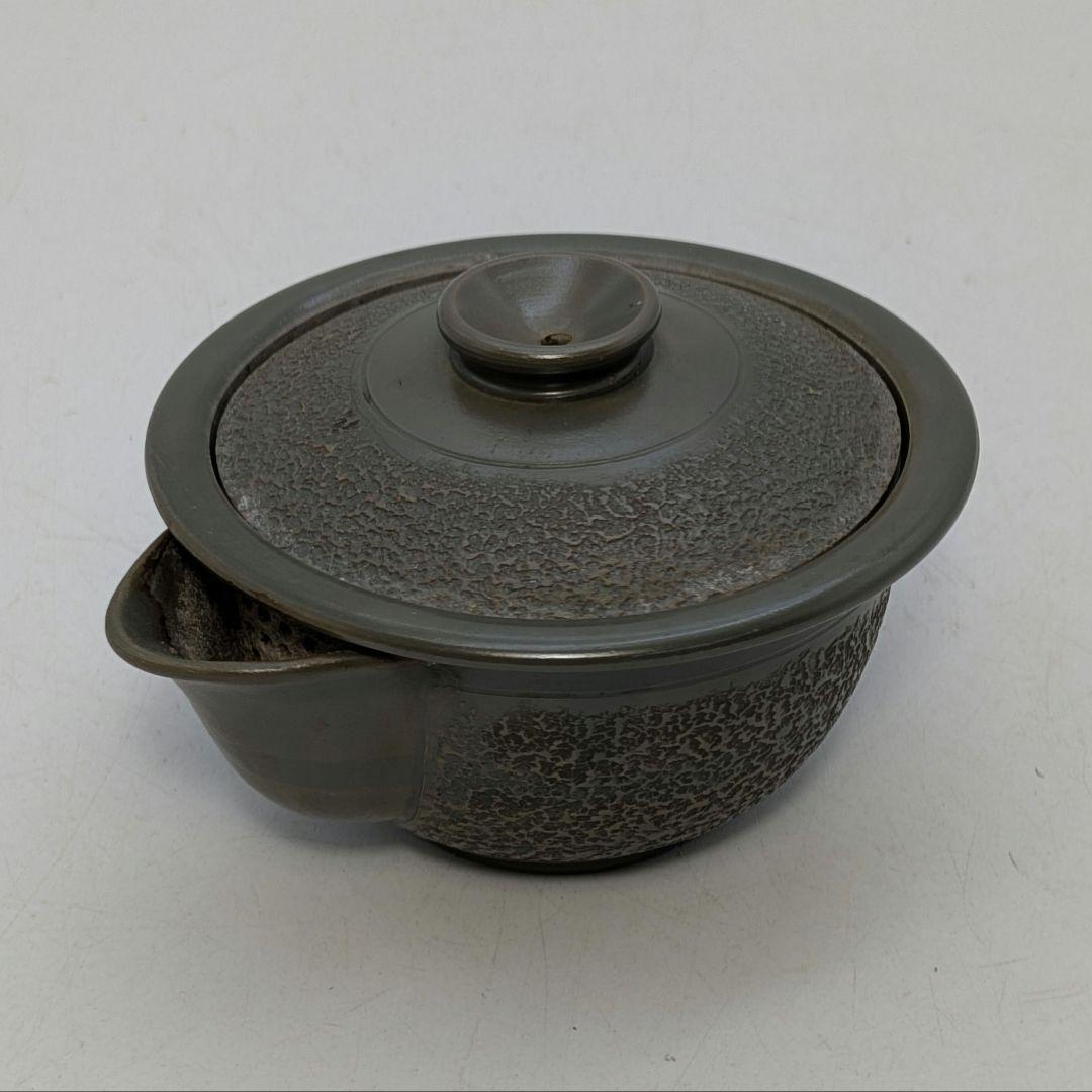 藤田龍峰 青備前石目煎茶器（宝瓶・湯冷まし・煎茶碗5客） 合箱合布 備前焼 急須