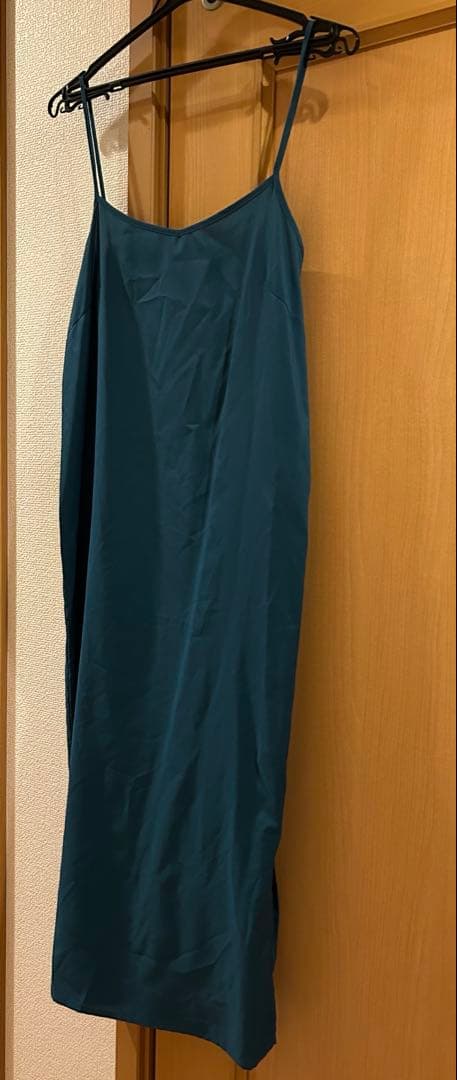 【美品】グロッシーレースジャガードマーメイドドレス ダークグリーン