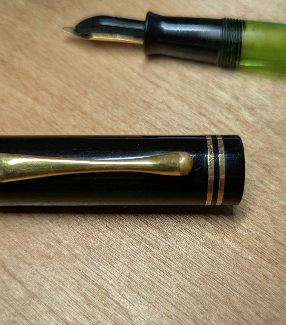ペリカン万年筆 100 グリーンマーブル 1938-40年代？