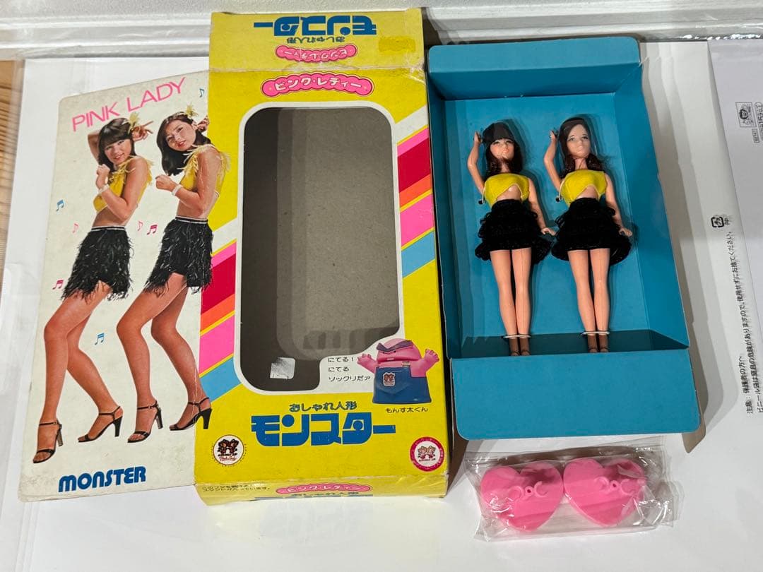 ピンクレディー　フィギュア　モンスター　当時物　箱キズ　未使用