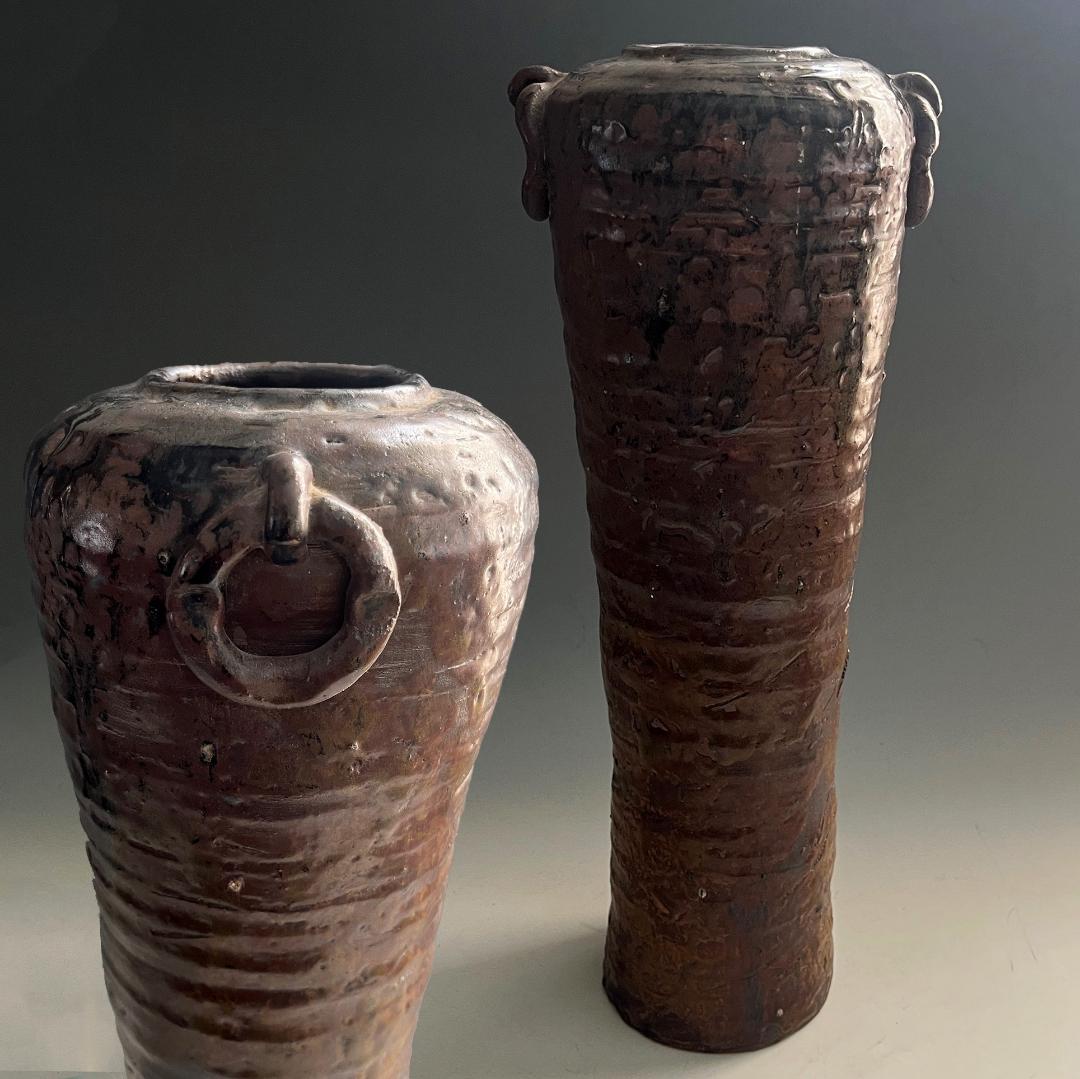 花器 耳付花入 陶器 民藝 伝統工芸 SN25