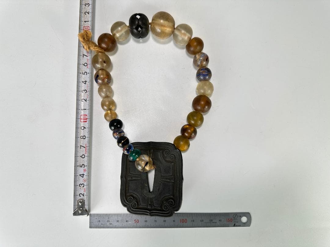 北海道アイヌ民族　アイヌ玉　首飾りタマサキ