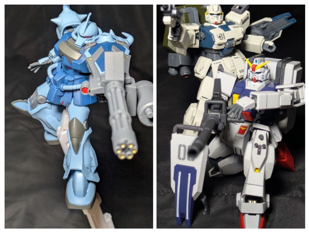HG グフカスタム ez-8 陸戦型ガンダム ガンダム ガンプラ 08小隊