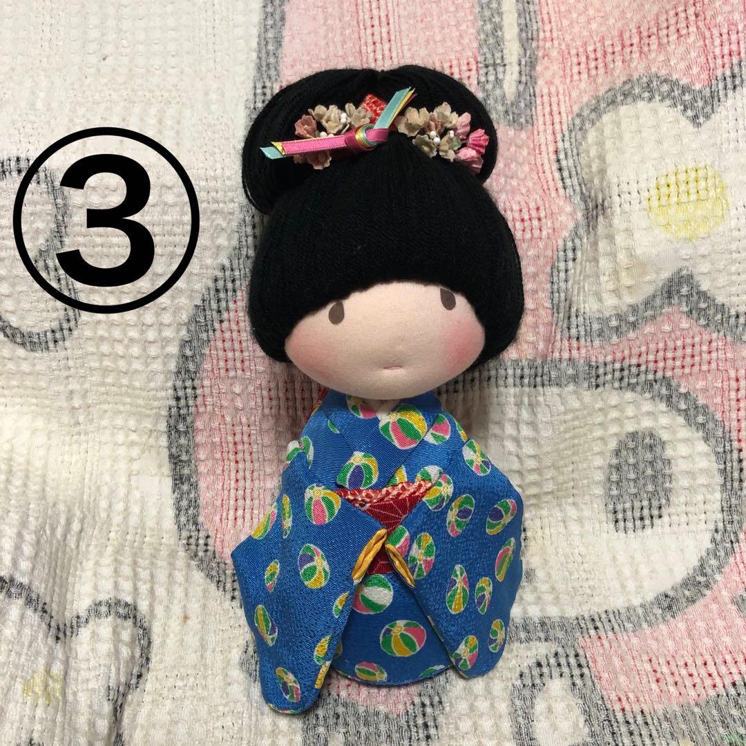 米山京子　米山京子風　和服　着物　人形　3体セット　中古品