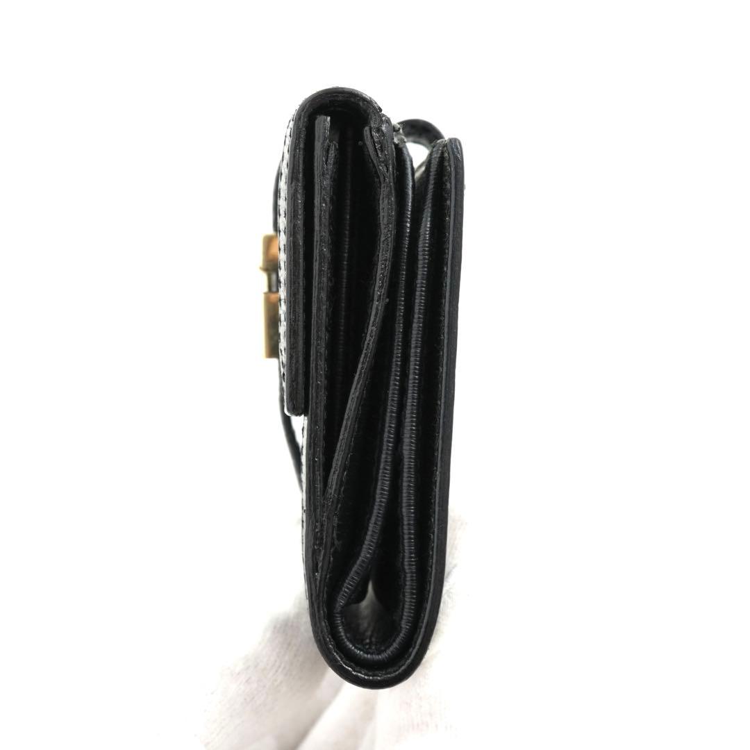 ✨未使用に近い✨　GUCCI ミニ財布　Gロゴ エンボスロゴ 二つ折り　黒色