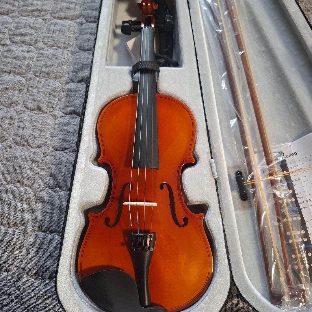 未使用 バイオリン本体 オレンジ色