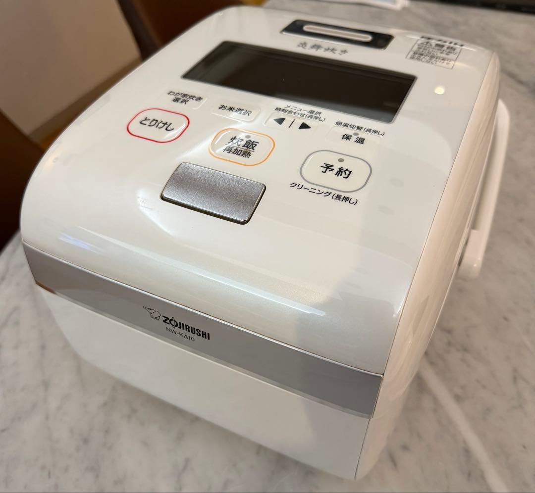 【最上位モデル】象印 炎舞炊き NW-KA10 圧力IH炊飯器 5.5合 白高級