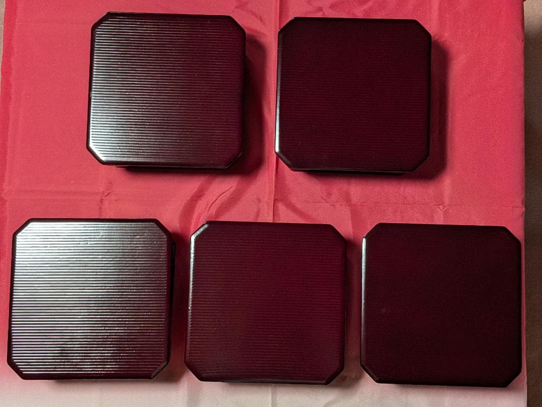 飛騨春慶塗　大徳寺　弁当箱　５客