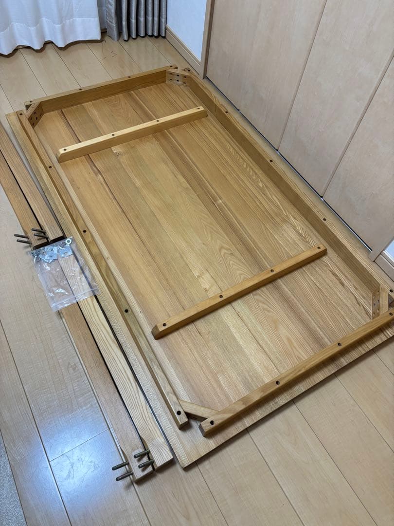 無印良品　タモ材　ダイニングテーブル