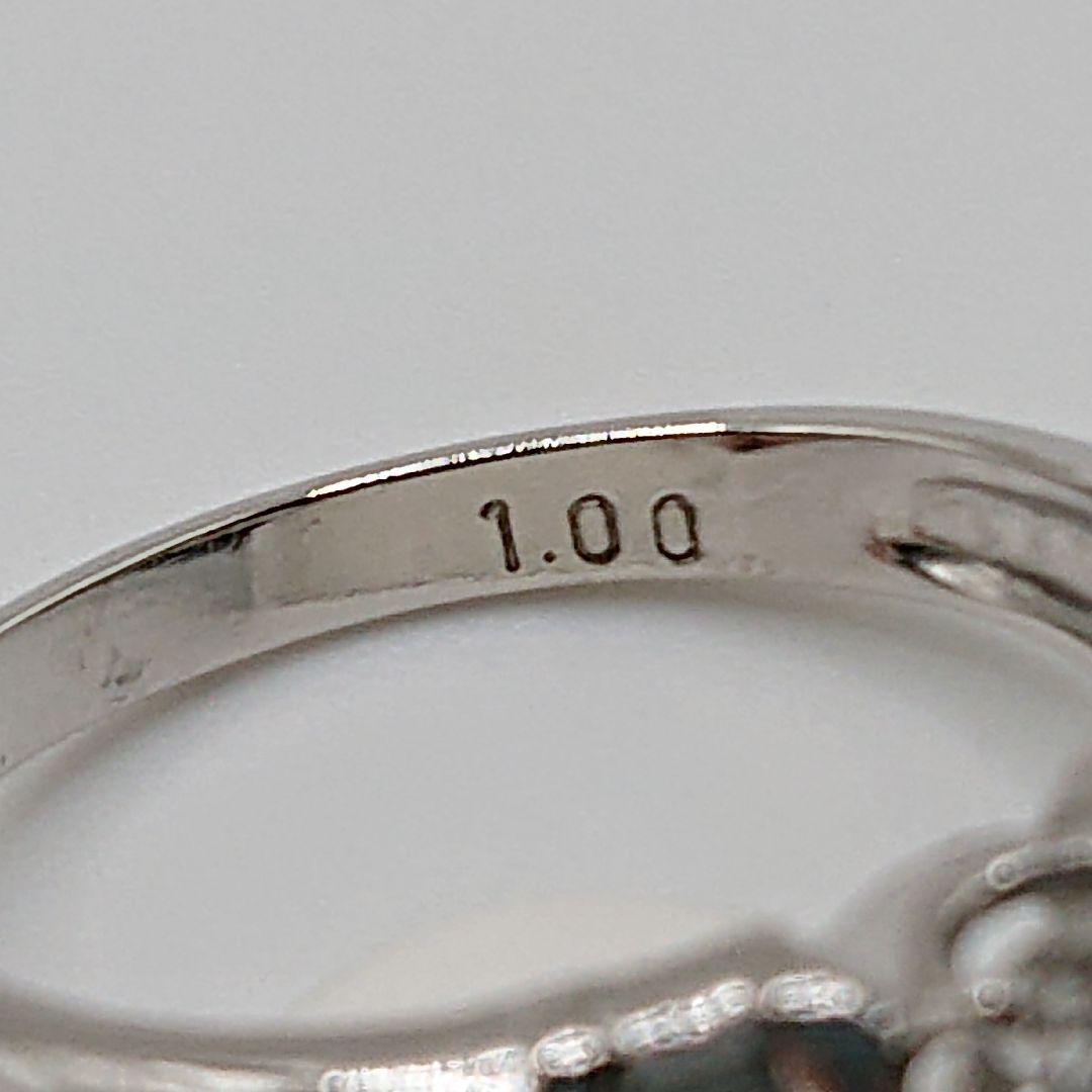 tacoable1カラット3粒天然ダイヤモンドリング テーパー付Pt900