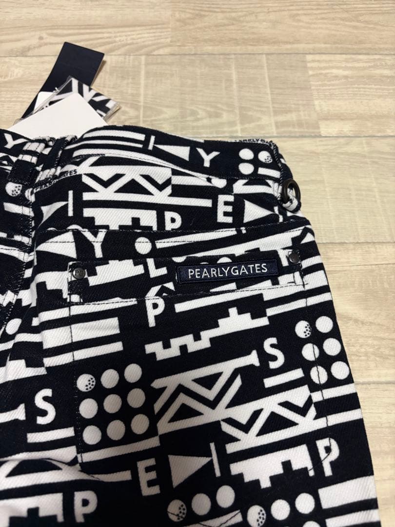 PEARLY GATES 幾何学模様 微起毛パンツ＆キャップセット　新品