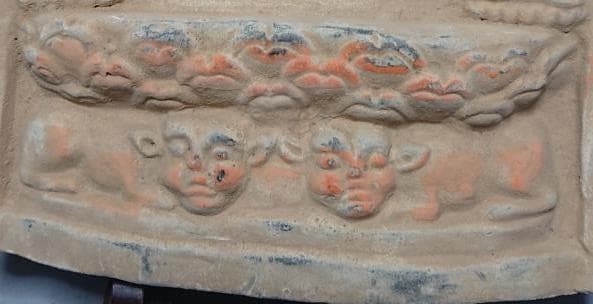 コレクター収集　仏教美術　曼荼羅　磚　（A）