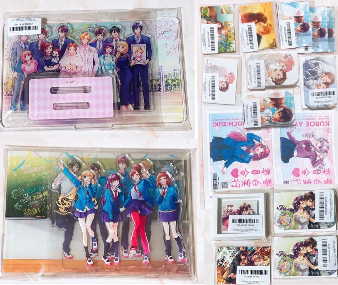 HoneyWorks くじ アクリルジオラマA ステッカー 春輝 美桜 蒼太