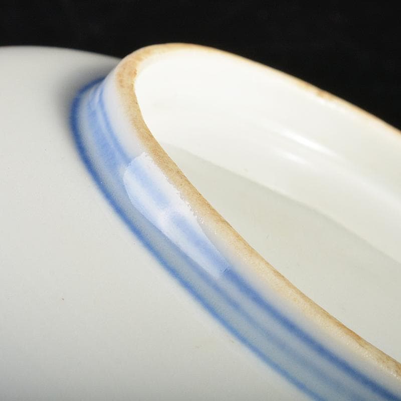 瀬戸焼　古瀬戸　染付桃釉　金魚文　手塩皿　十客　C　R7355