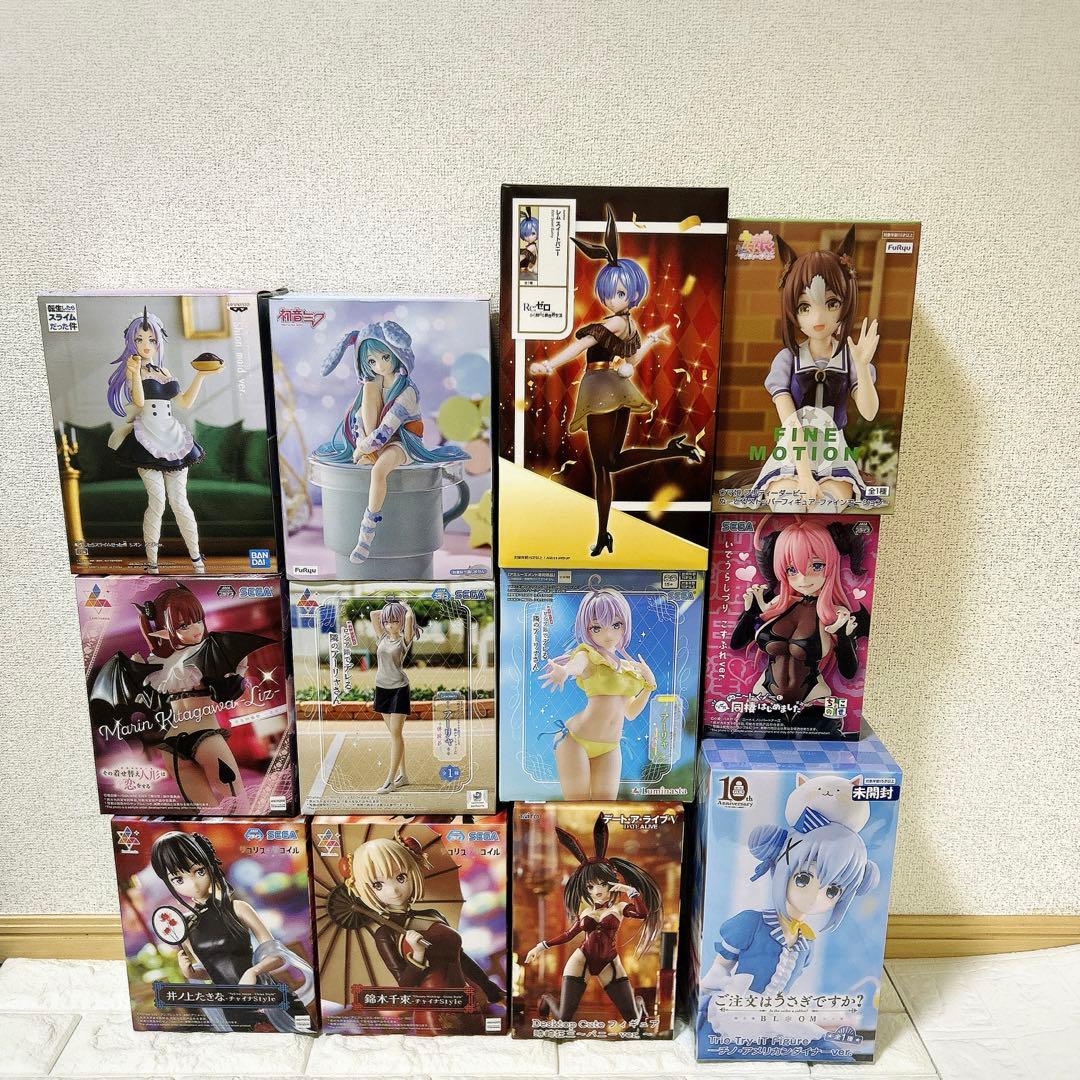 美少女フィギュア　12体セット　プライズ　初音ミク　リコスリコイル　ウマ娘