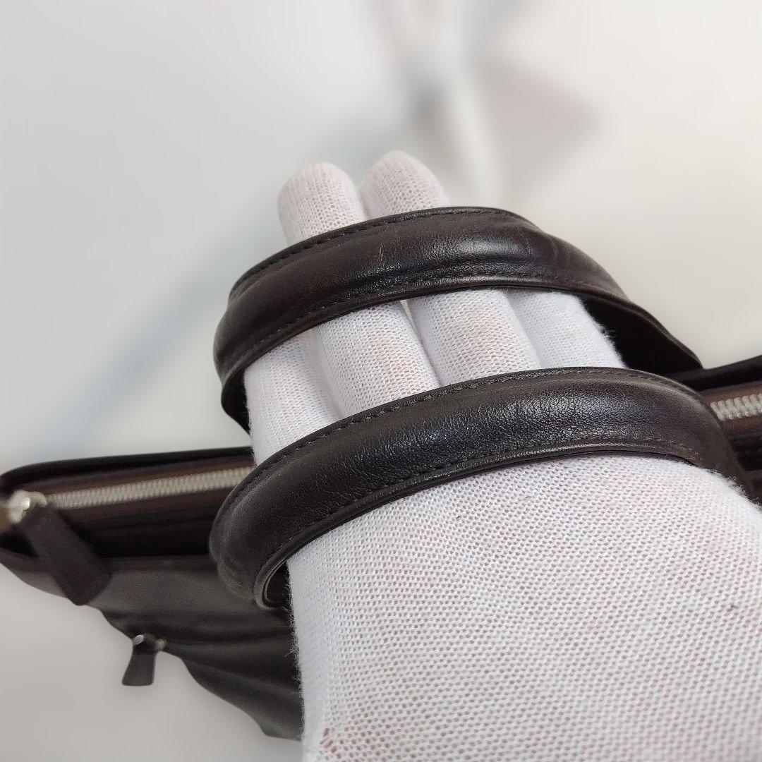 極美品✨PORTER / タウゼン オールレザー ブリーフケース ブラウン