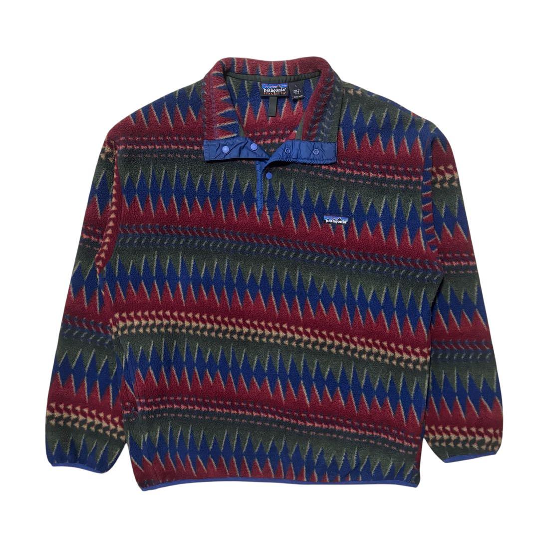 名作 90s patagonia パタゴニア 総柄 シンチラ スナップTミネハハ