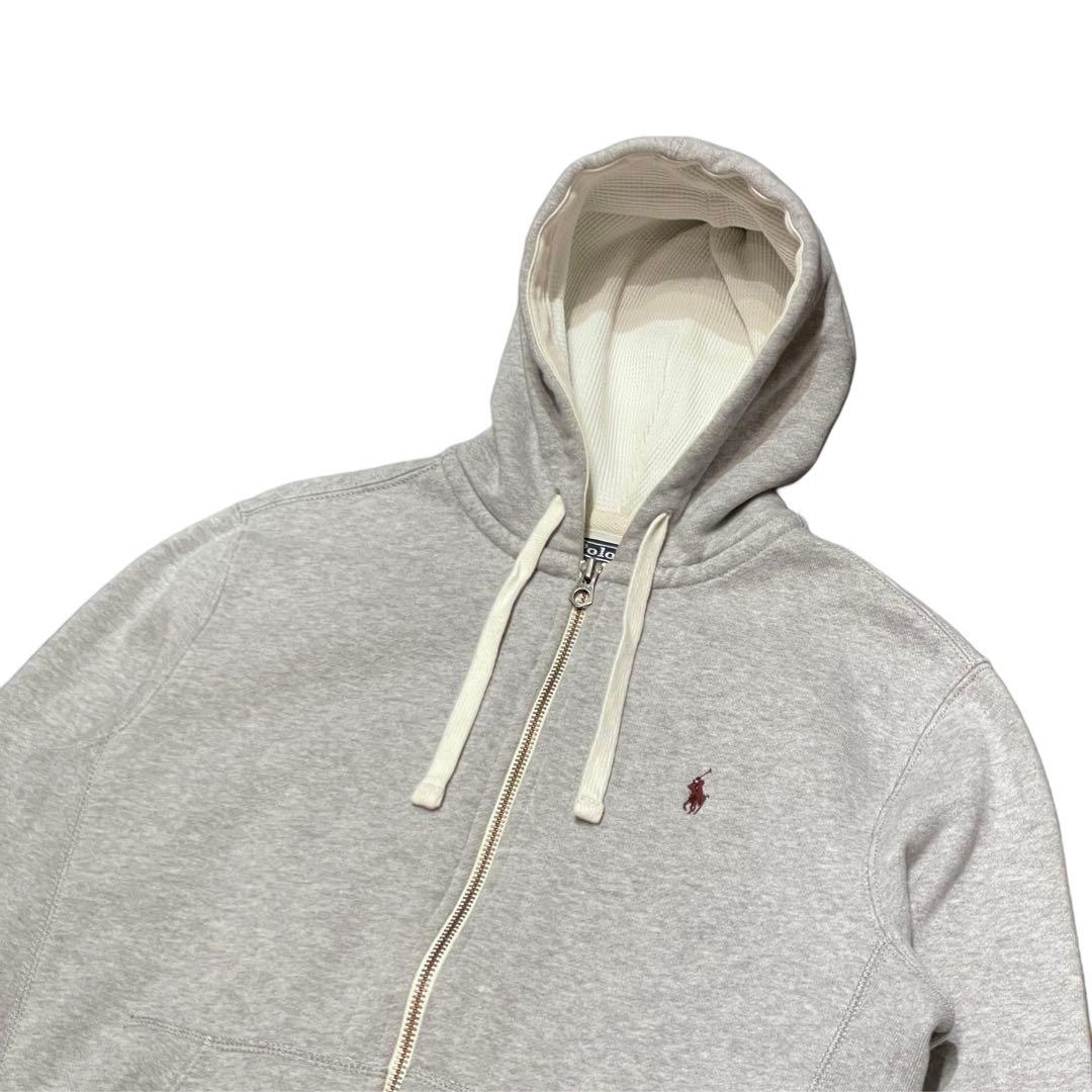 【M】90s ポロ・ラルフローレン スウェット ジップ パーカー フーディー