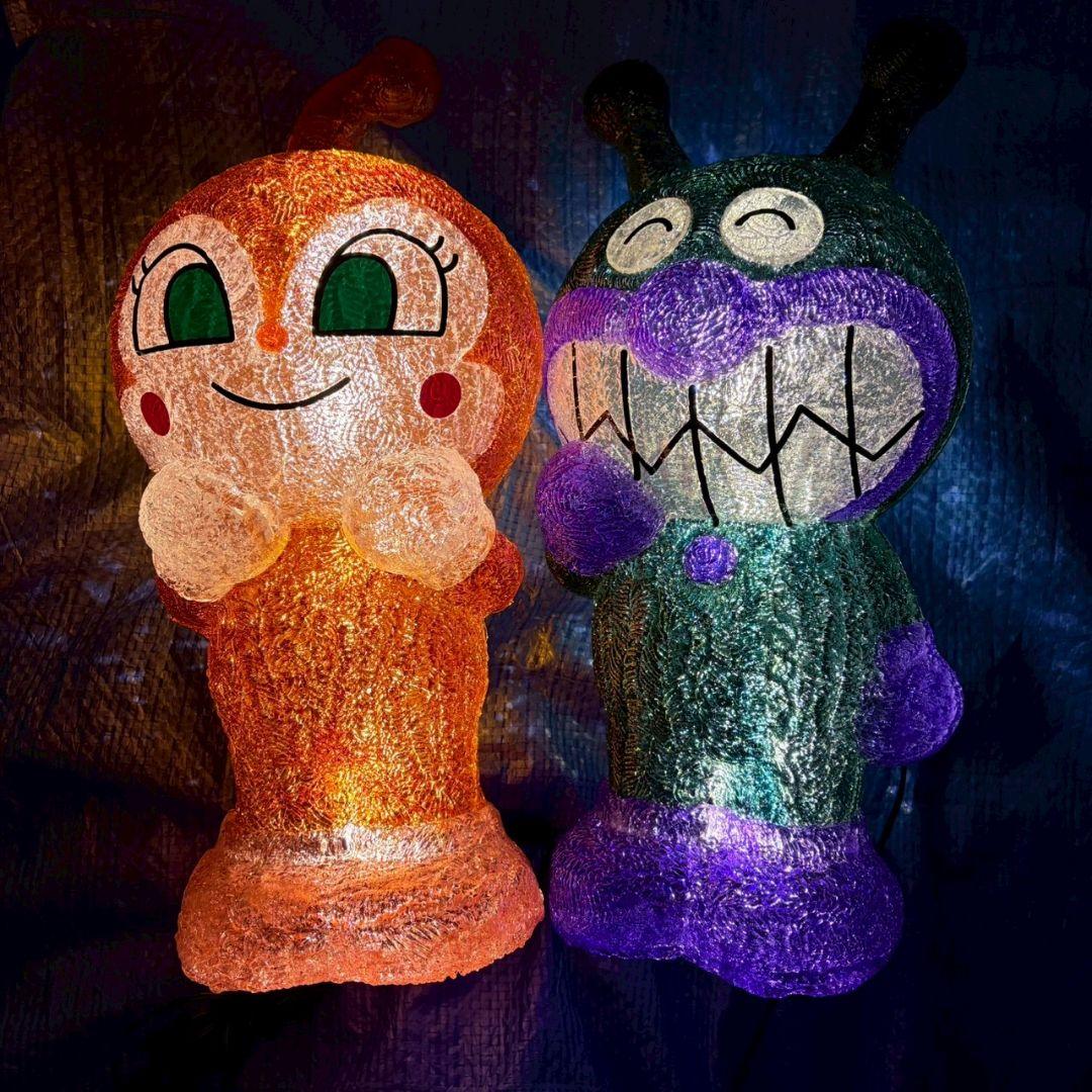 バイキンマン　ドキンちゃん　イルミネーションライト2点セット