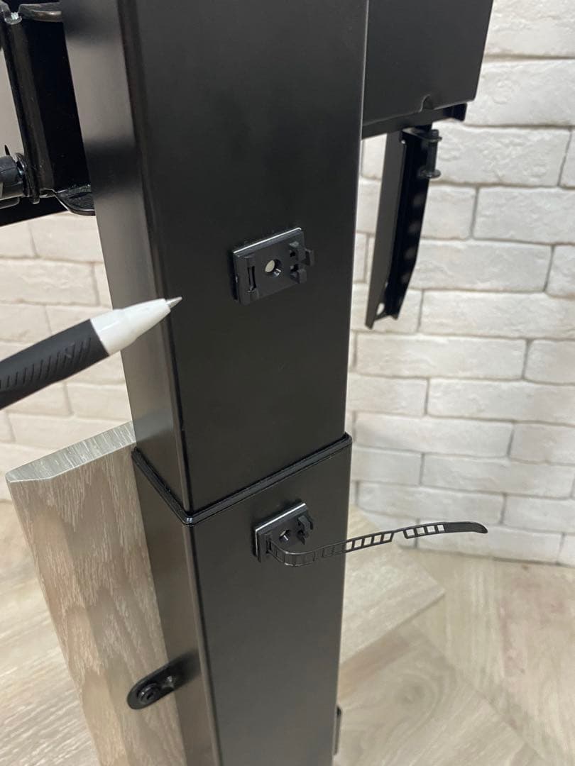 【東京都内23区配送無料】テレビ　スタンド 台　壁掛け　昇降　白　取り付け無料