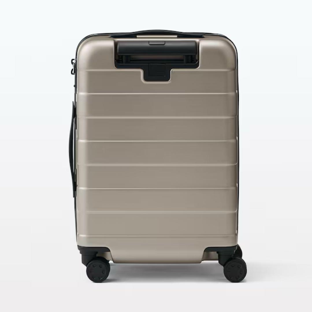 バーを自由に調節できる　ハードキャリーケース（３６Ｌ）ベージュ　無印良品