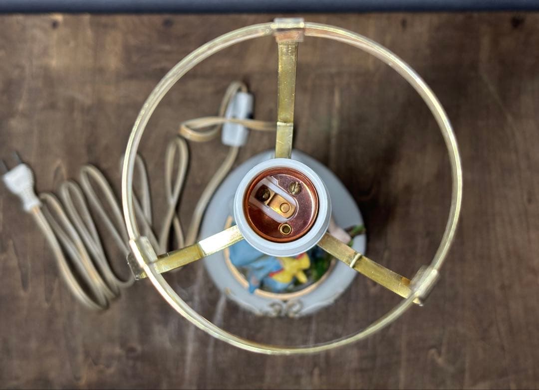 未使用 テーブルランプ GIRL 愛新陶器 昭和レトロ 電気スタンド