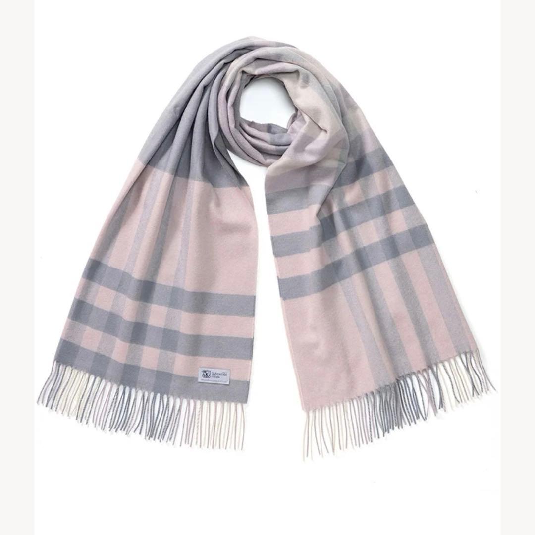 美品★ジョンストンズ カシミヤ ストール