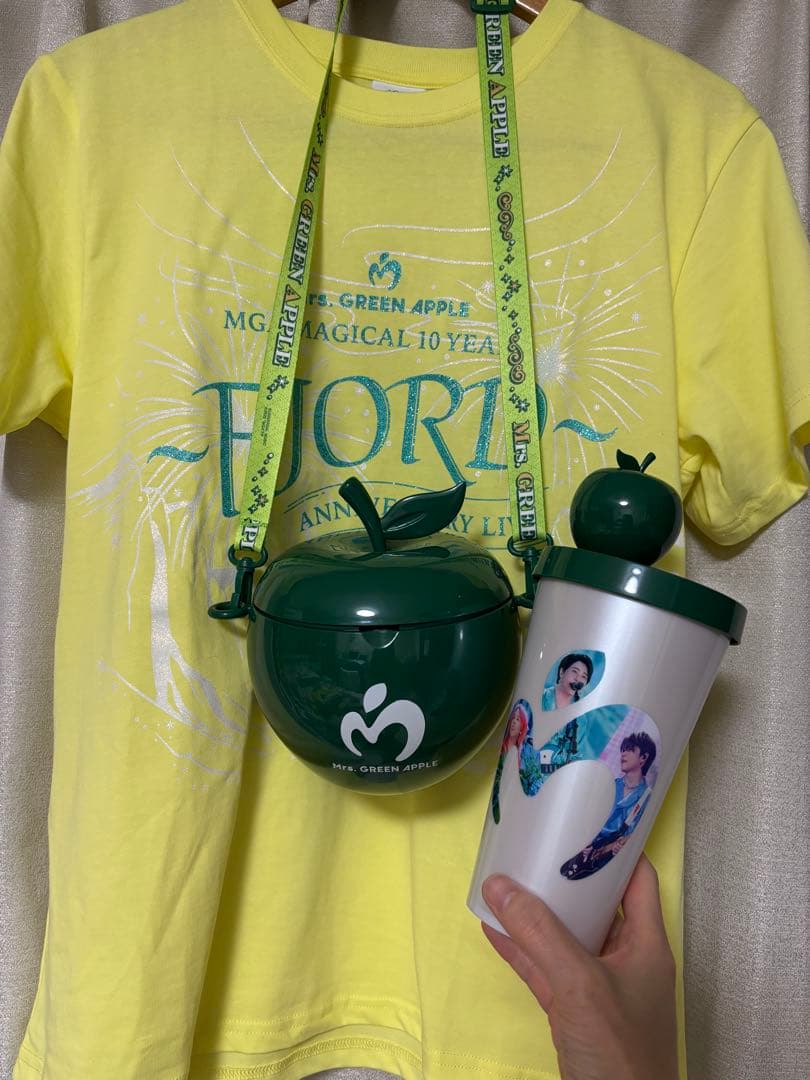 新品　ミセスグリーンアップル　Tシャツ1枚　ポップコーンバケツ　ドリンクカップ