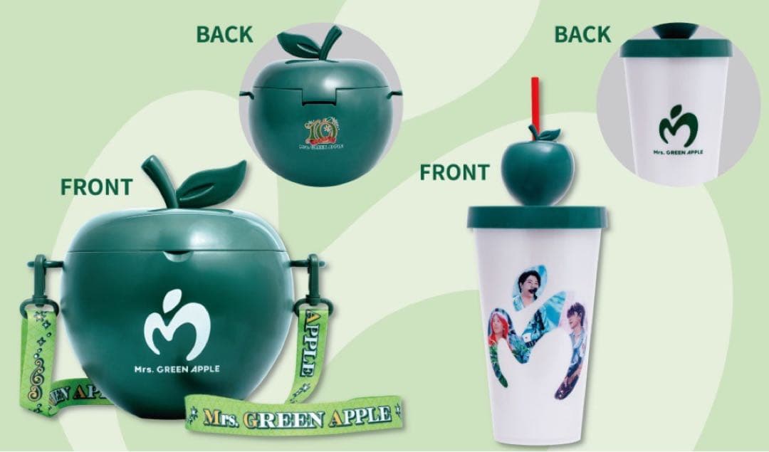 新品　ミセスグリーンアップル　Tシャツ1枚　ポップコーンバケツ　ドリンクカップ