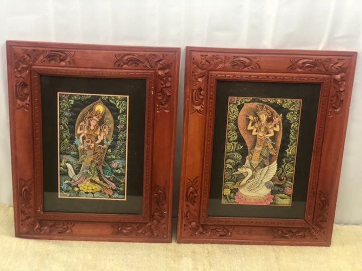 バリ島 有名作家　絵画 2点セット