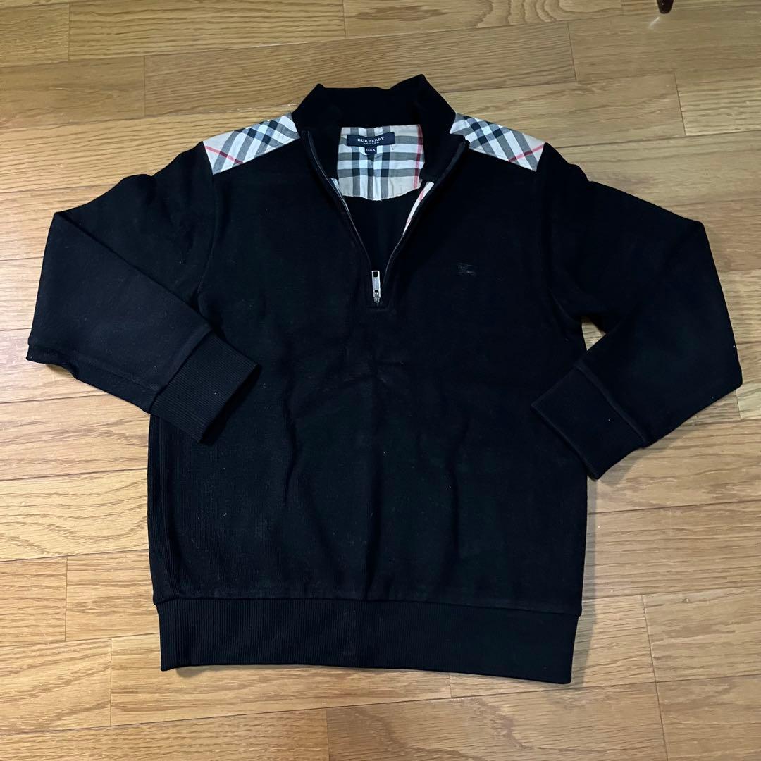 バーバリー　スウェット　キッズ　黒　ブラック　140A