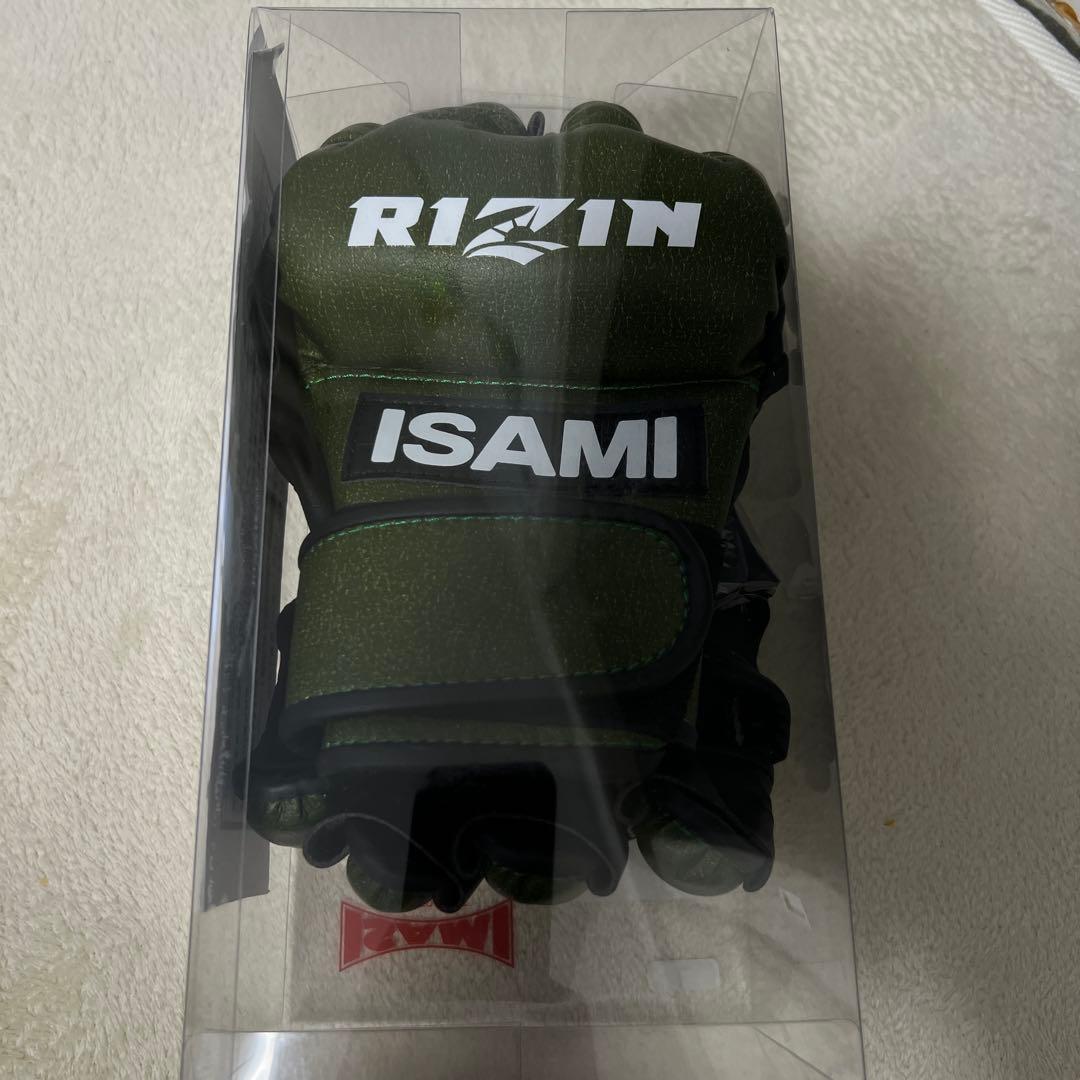 ISAMI 公式MMAグローブ グリーン　Lサイズ ラスト1個