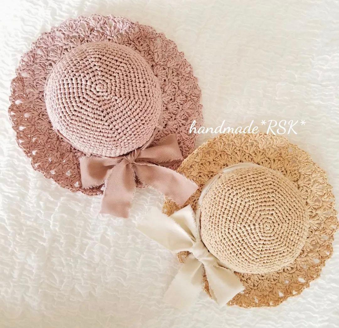ta×ka‪ ¨̮様オーダーページ　レースの麦わら帽子　ハンドメイド